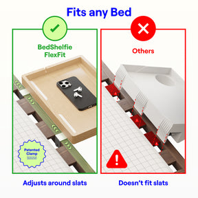 The FlexFit Bedside Shelf / BedShelfie - FlexFit