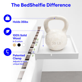 The FlexFit Bedside Shelf / BedShelfie - FlexFit