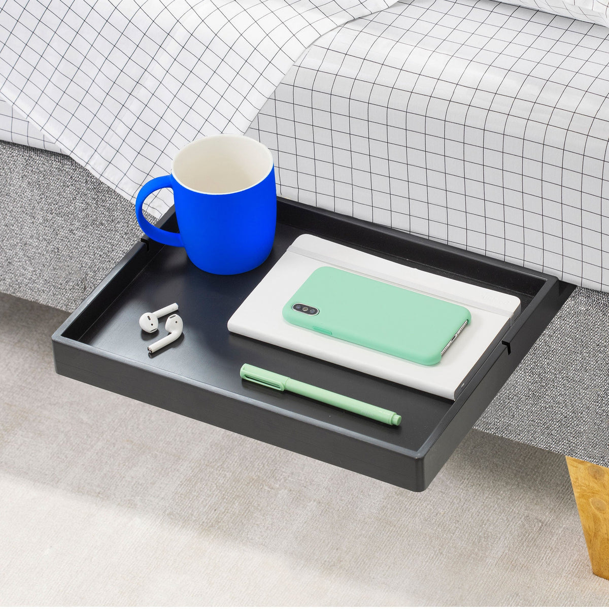 The Original Bedside Shelf / BedShelfie - Slide- Black